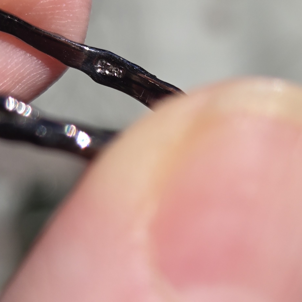 Tourmaline Ocean Bue/green Natural Gemstone Sterling Rhodium Ring Sz8 - Picture 9 of 9